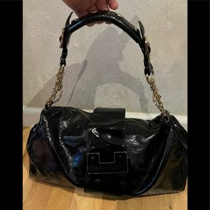Cesare Paciotti Black Leather Bag